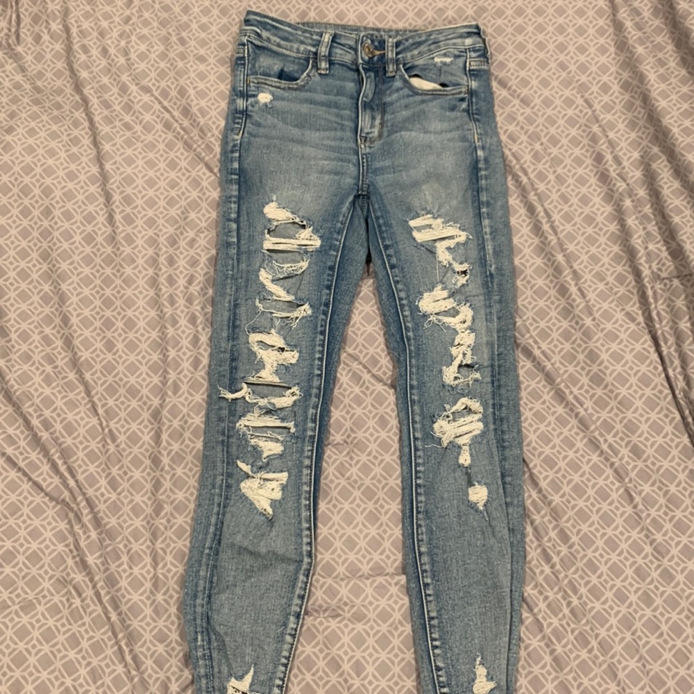 American Eagle ripped jeans